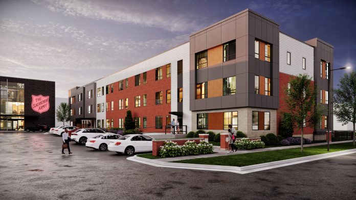 A rendering of the new Shield Apartments in Madison.