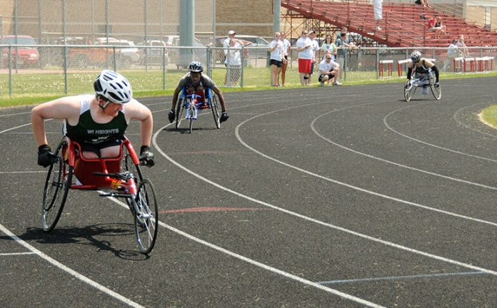 Brendan Ojibway (foreground) is a high-school athlete from Barneveld.