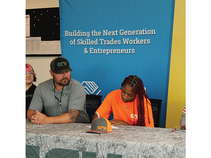 Students in the AVID/TOPS skilled trades program have a 98% completion rate.