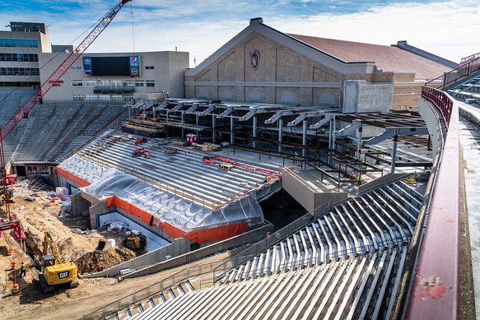 The University of Wisconsin-Madison's Camp Randall south end zone renovation