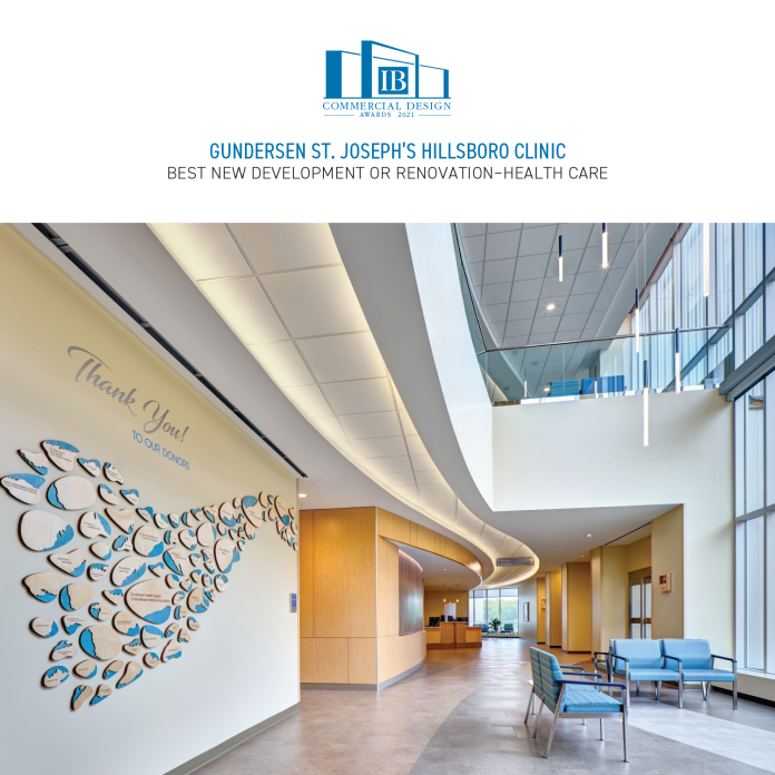 2021 CDA Best New Development or Renovation–Health Care: Gundersen St. Joseph’s Hillsboro Clinic
