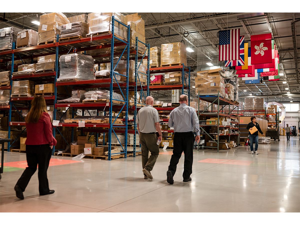 ETC’s manufacturing facility in Middleton carries the national flags of every country where ETC has an office location.