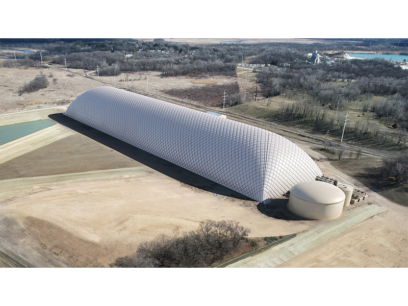 With the structure of a sports dome, Alliant’s Columbia Energy Storage Project could transform how energy is stored and distributed to consumers.