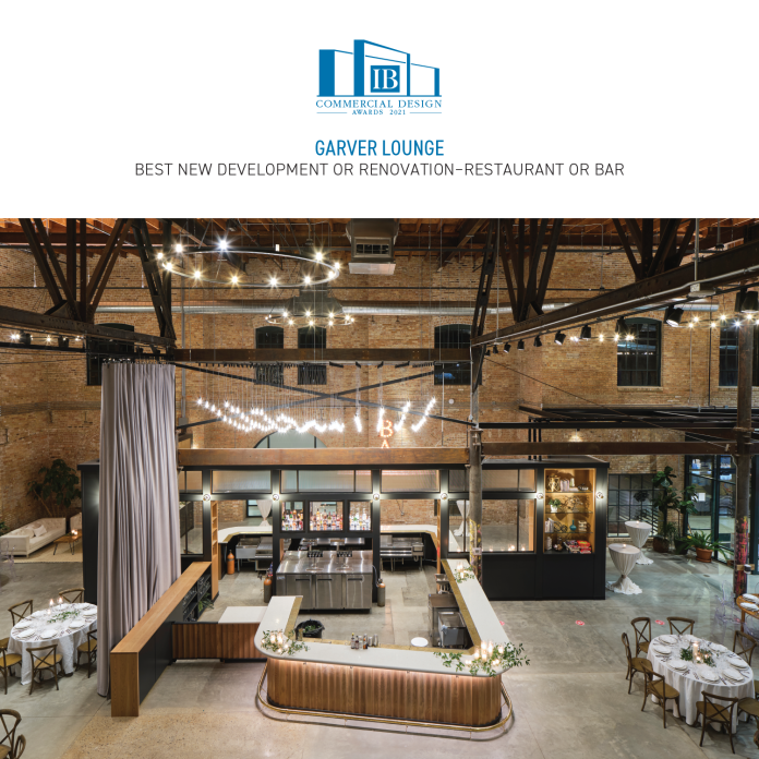2021 CDA Best New Development or Renovation–Restaurant or Bar: Garver Lounge