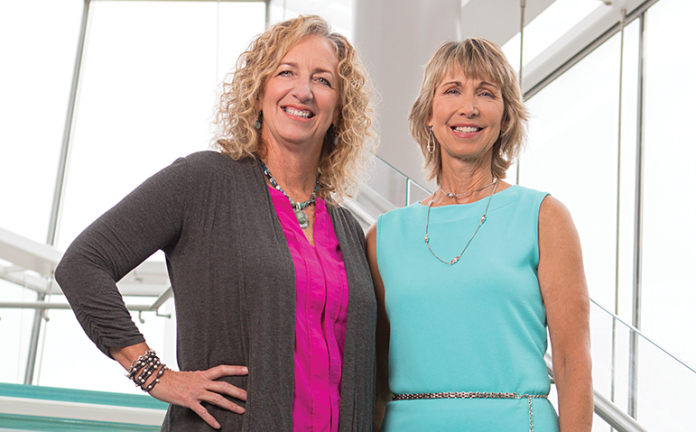 Karen DeSanto, left, is one of the 2018 Women of Industry award winners.