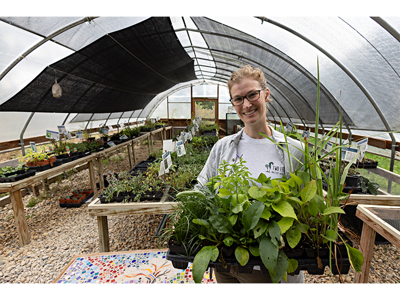 Athena Salzer founded Two Ferns Native Nursery after she had trouble sourcing native plants in Madison.