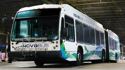 As population is expected to increase throughout the area, Metro Transit is hoping to purchase articulated buses like the one above to move more people through the city more quickly with fewer stops. Currently, the bus system handles between 55,000 and 60,000 boardings every weekday, although the exact number of back-and-forth commuters is unknown.