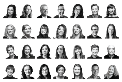 Founded in 2013, ILLUME Advising LLC has been able to grow into a $6.5 million company and into a team of 30 employees (most of whom are pictured above) thanks to addressing the unmet needs of energy utility customers and because of the sterling energy industry reputations of its two founders, Anne Dougherty and Sara Conzemius (left).