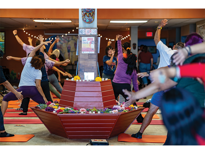 Attendees joined East Los Angelos’ People’s Yoga at Centro Hispano’s 2023 Evening of Dreaming.