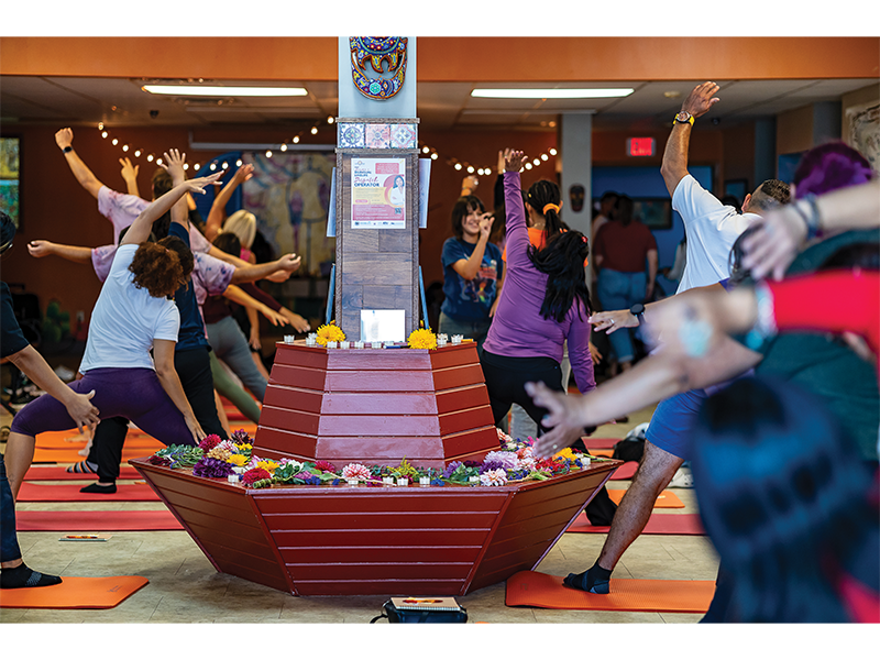 Attendees joined East Los Angelos’ People’s Yoga at Centro Hispano’s 2023 Evening of Dreaming.
