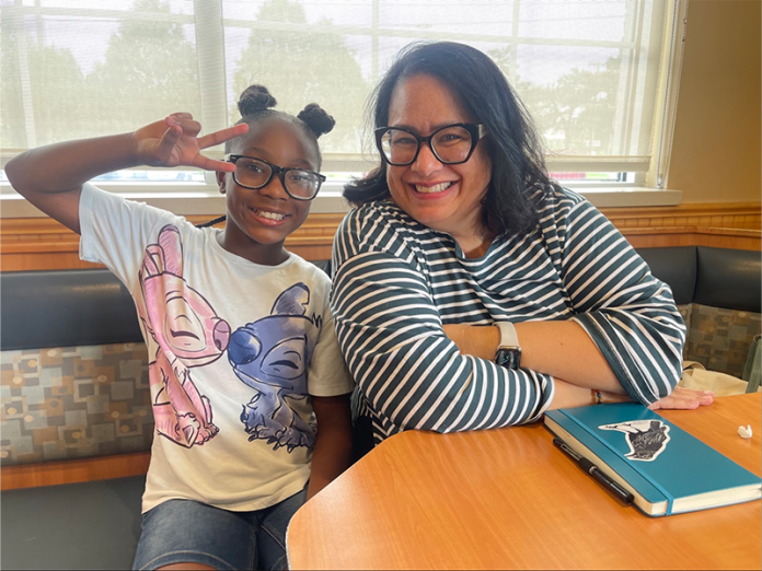Liz Smith enjoys activities with her Little Sister, Journey, by volunteering with Big Brothers Big Sisters of Dane County.