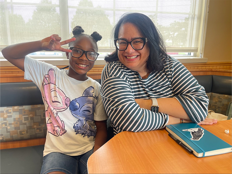 Liz Smith enjoys activities with her Little Sister, Journey, by volunteering with Big Brothers Big Sisters of Dane County.