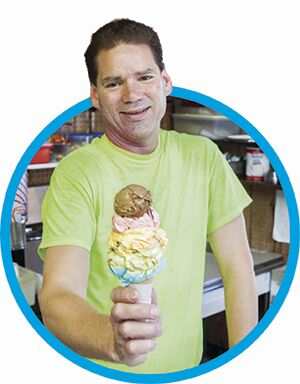 Shop owner Dean Schroeder is building his sweets and treats business one scoop at a time.
