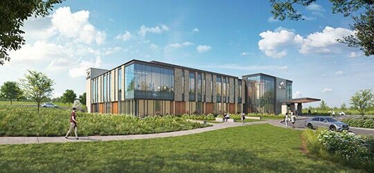 A rendering of the 40,000-square-foot Verona outpatient center, set to break ground on Tuesday