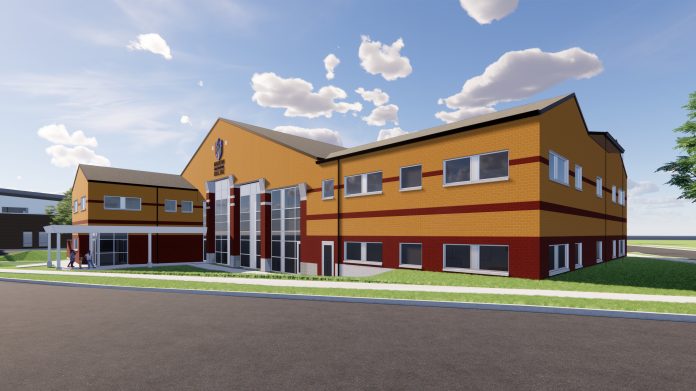 A rendering of the Early Learning Center was provided during a press conference Tuesday, Dec. 10 at the Madison College Goodman South campus. The new facility will replace a fire station currently adjacent to the campus.