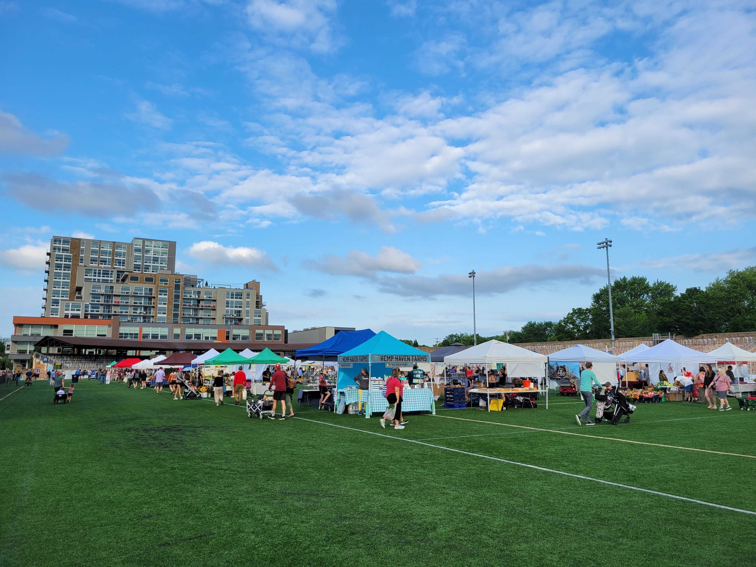 The Dane County Farmers' Market will move to Breese Stevens Field for one Saturday to make way for Art Fair on the Square.
