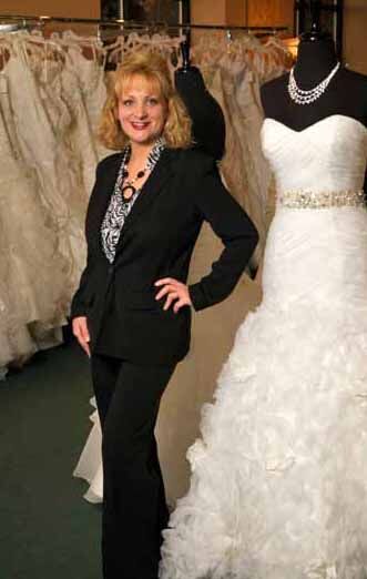 Beth Stone, owner of Eva's Bridal Center in Oak Creek, has weathered the recent economic downturn with the help of the Wisconsin Women's Business Initiative Corp.