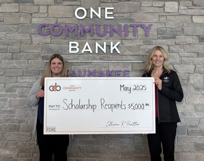 OCB recently awarded a total of $5,000 in scholarships to local high school students.