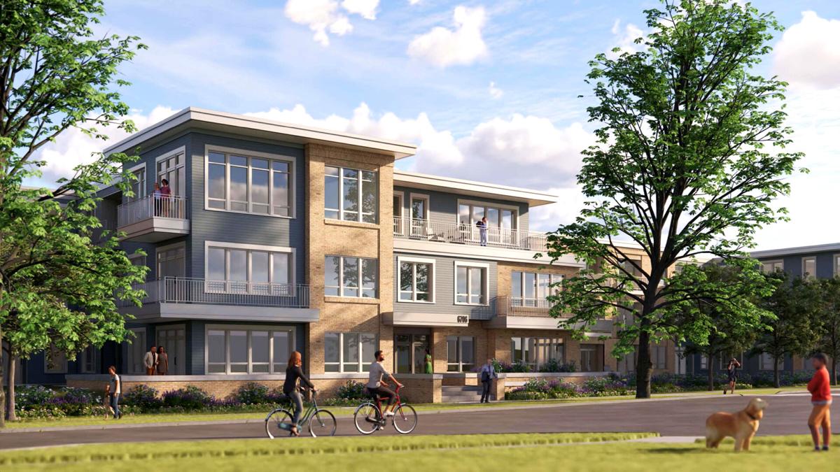 A rendering of Stone House Development and New Madison Development's proposed three-story, 138 apartment building on Old Sauk Road