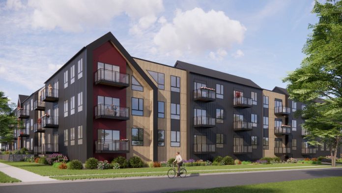 The Riverhavn development will be constructed in two phases and offer up to 250 apartments.