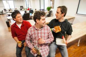 EatStreet co-founders Matt Howard, Eric Martell, and Alex Wyler are taking orders in the restaurant industry.