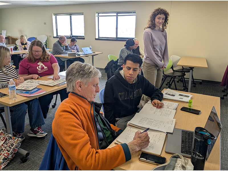 Volunteers at the Literacy Network are critical to helping adults grow their English language skills, and tutors find the work fulfilling.