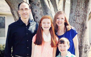 Scott Flanagan with wife Krista, daughter Erin, and son Sean.