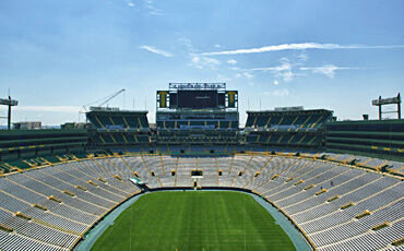 The latest Lambeau Field renovation added approximately 7,000 seats to the 56-year-old stadium. Photo: Phil Weston of Weston Imaging Group