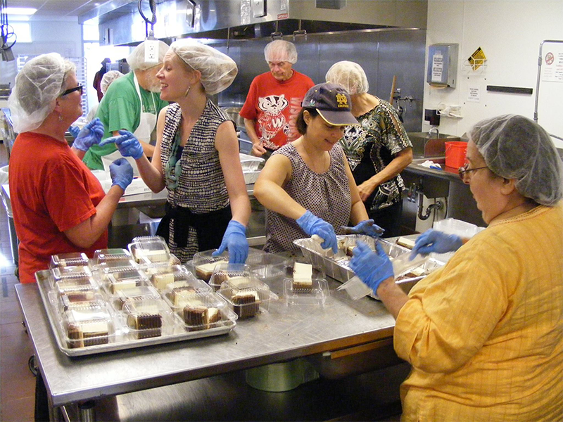 Healthy Food for All regularly receives excess food from hotels, convention centers, farms and other sources and redistributes it to people in need.