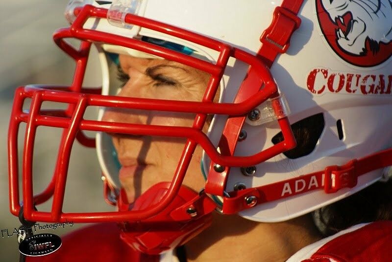 Close Up Football Head Shot
