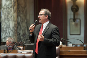 State Rep. Mike Kuglitsch, R-New Berlin, argues for passage of a state fund-of-funds bill that will leverage $25 million in early-stage capital to Wisconsin startups.