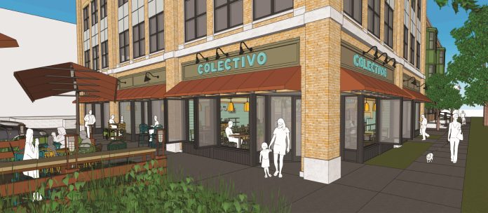 A rendering of the new Colectivo Coffee on Williamson Street in Madison