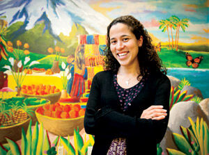 The well-traveled Karen Menendez Coller feels at home at Centro Hispano in Madison.
