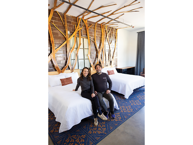 Danika Laine and Nic Mink, pictured at left, quit their jobs during the 