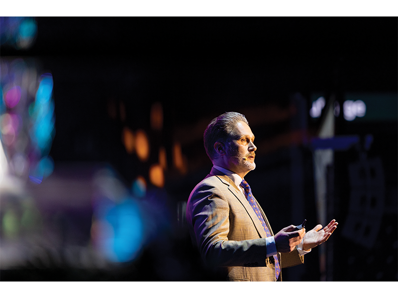 Zach Brandon speaks out on the Capital Region’s challenges during the GMCC’s annual dinner.