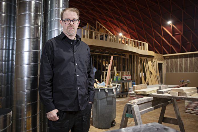 Portrait of Toffer Christensen, owner of Atwood Music Hall.