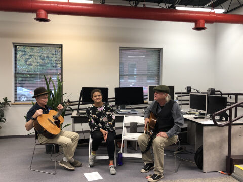Visually impaired gallery night