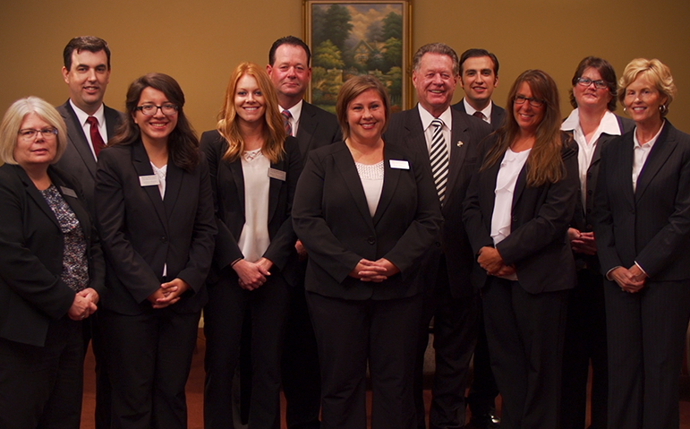 A recent staff photo from Ryan Funeral Home.
