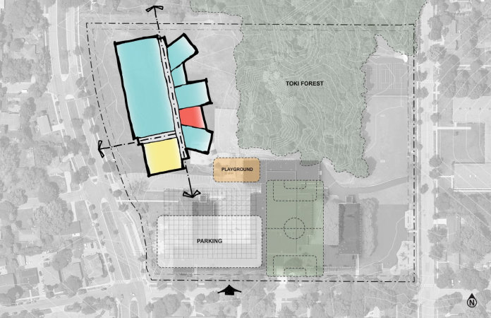 Preliminary concept for Orchard Ridge Elementary/Akira R. Toki Middle School
