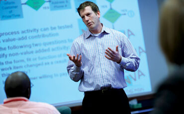 Scott Converse of the UW-Madison School of Business says project management is currently a booming field. Photo credit: Chris Paskus, C & N Photography.