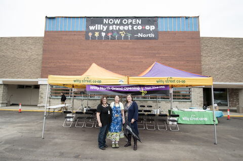 Cutting the ribbon on third Willy Street Co-op location