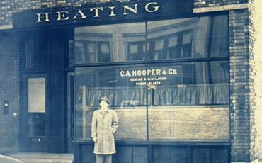 One hundred years and counting: A view of the old Hooper office on Gilman Street.