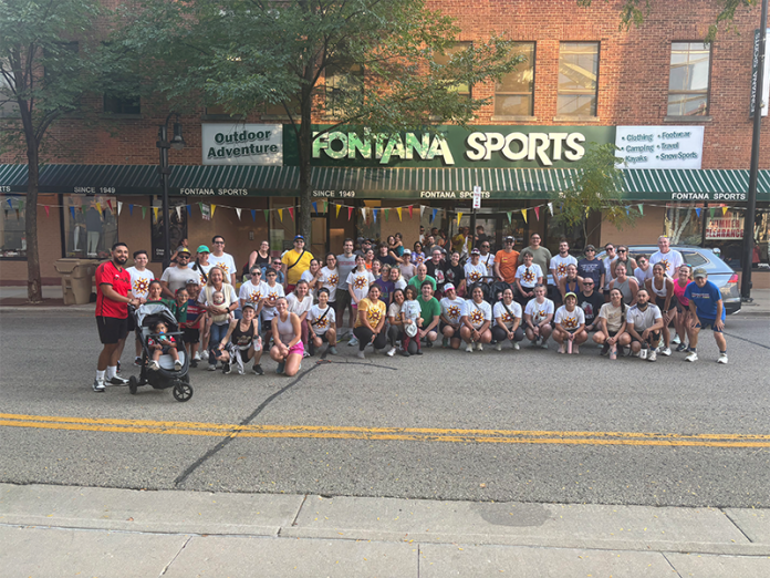 In the spring through fall months, Fontana Sports hosts a weekly run where participants raise money for local nonprofits. The run benefiting Centro Hispano in September 2025 drew a particularly large crowd.