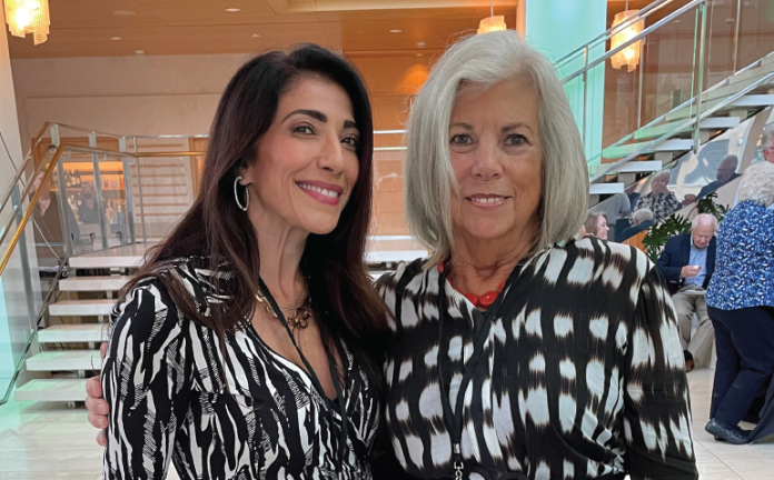 Joanna Burish (left) and Betty Harris Custer