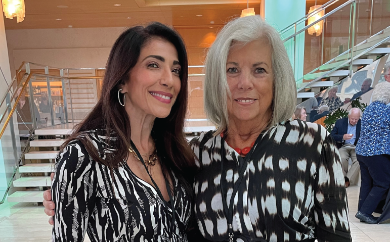 Joanna Burish (left) and Betty Harris Custer