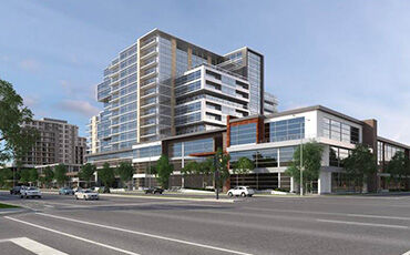 An artist’s rendering of the Galaxie, which is slated to be ready for commercial tenants in October of next year.