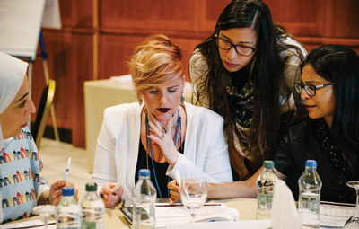 Growing her business required Amber Swenor (left), founder and brand strategist for Strategic Partners Marketing, to take a step back from daily client work, a lesson she learned in the VV Grow business accelerator program.