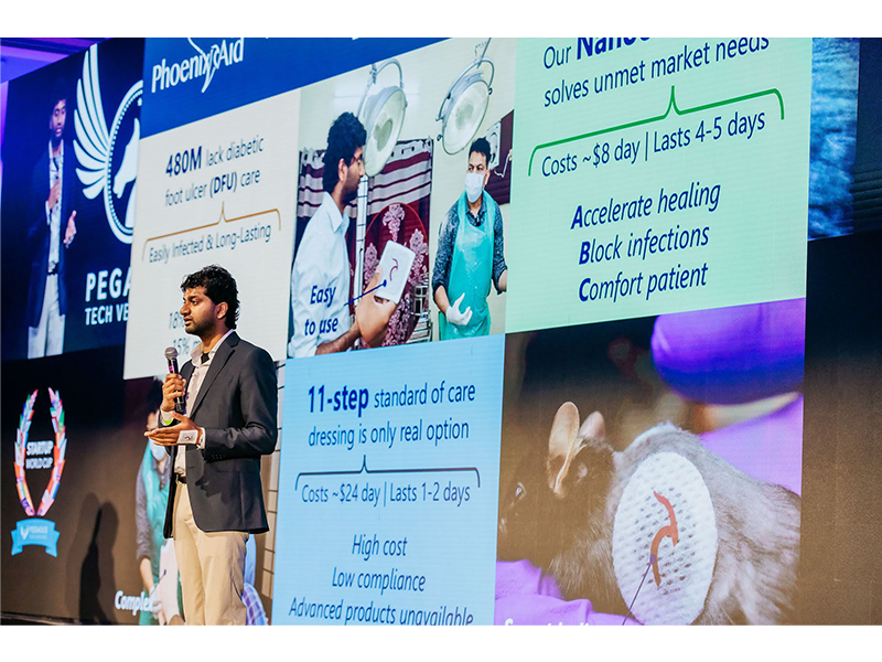 Karthikeyan is aiming to make Phoenix-Aid's product more accessible to people in underserved populations for whom adequate wound care is often too expensive.