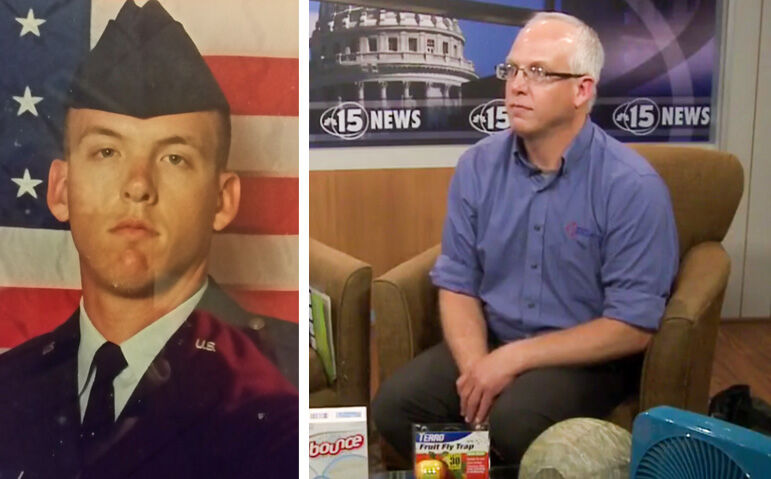 Wil-Kil veteran employee Shane McCoy, director of quality and technical training, then and now.