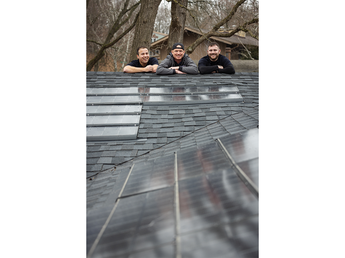 Jon Torre, Kyle Mumm and Mike Mannion co-founded Sun Vault Roofing in 2025, with a cutting-edge solar shingle product.